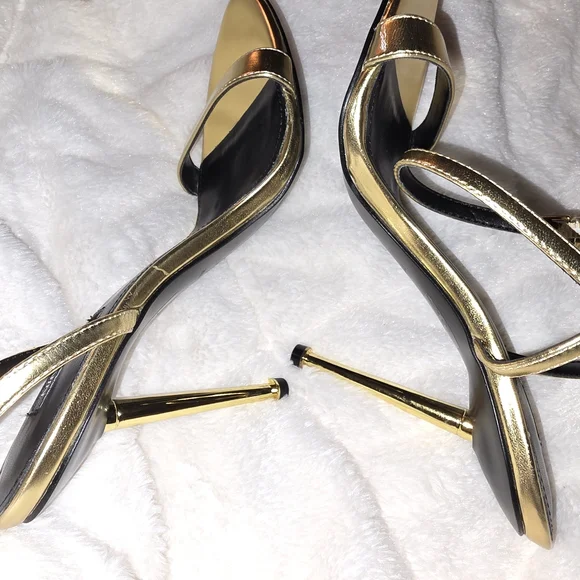 Nine West Reina Ankle Gold Women's Heels - Picture 8 of 10